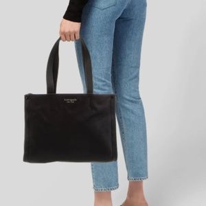 Kate Spade Black Nylon Large Tote
